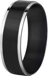 Troli Acél karikagyűrű fekete / ezüst 54 mm