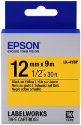 Epson LK-4YBP pasztel sárga alapon fekete eredeti címkeszalag (C53S654008) - onlinetoner