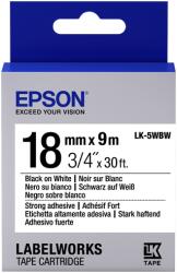 Epson LK-5WBW fehér alapon fekete eredeti címkeszalag (C53S655012) - onlinetoner