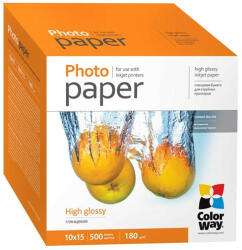  COLORWAY Fotópapír, magasfényű (high glossy), 180 g/m2, 10x15, 500 lap - pixelrodeo