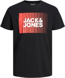 JACK & JONES Férfi póló JJECORP Standard Fit 12233999 Black S