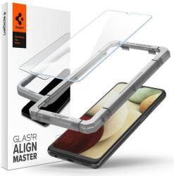 Spigen Folie de protectie Ecran Spigen Align Master pentru Samsung Galaxy A32 5G A326, Sticla securizata, Full Glue, Set 2 bucati AGL02827