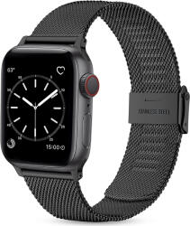 4wrist Milánói óraszíj Apple Watch-hoz - Black 42/44/45/49 mm