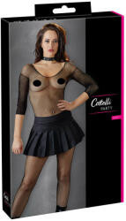 Cottelli Collection - Rakott miniszoknya (fekete) (27700671041) - szexshop