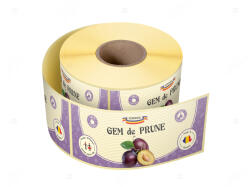 Label Print Etichete personalizate pentru borcane, Gem prune, 54x144 mm, 500 etichete rola (06905631024601)