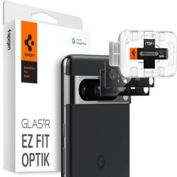 Spigen Folie Camera pentru Google Pixel 8 (set 2) - Spigen Glas. tR Optik EZ FIT - Black (KF2315911)