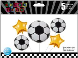  Baloane, minge de fotbal, folie aluminiu, Roben Toys RB35099