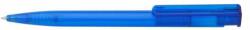 ICO Pix cu buton 0, 8mm, corp din plastic albastru transparent, Ico Star, culoare de scris albastru (9010084027)