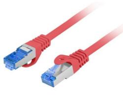 Lanberg Patchcord Lanberg PCF6A-10CC-0050-R, Cat. 6A, S/FTP, 0.5m, Red (PCF6A-10CC-0050-R)