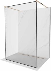 Mexen Kioto Walk-In Zuhanyfal - 130x200 cm - Fekete/Rózsaarany (5907709132993)