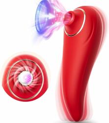 Paloqueth Clitoral Sucking & Vibrating Pleasure Wave Stimulator Red Vibrator