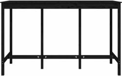 vidaXL Fekete tömör fenyőfa bárasztal 180 x 80 x 110 cm (822166) - pepita
