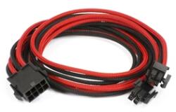 Phanteks Cablu prelungitor Phanteks 8-pini EPS12V, 50cm, Red/Black, PH-CB8P_BR