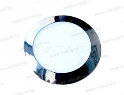 V-TAC SKU-6336 Led panel kerek króm 6W IP20 6400K 420lm 240V 120° világítási szög 120mm (6336)