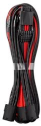 CableMod Cablu prelungitor CableMod PRO ModMesh 12VHPWR, 3x8-pini PCI-e, 45cm, black/red, CM-PCAB-16P3-N45KKR-5PK-R