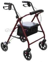 GM 4259 ACÉL Rollátor négykerekű BORDÓ