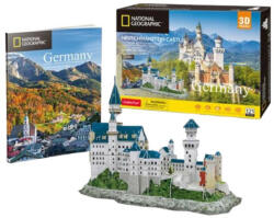 CubicFun CubicFun DS0990 Nat. Geo 3D puzzle - Németország, Neuschwanstein kastély fotóalbummal (121 db) (DS0990)