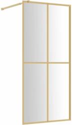 vidaXL Aranyszínű zuhanyfal átlátszó esg üveggel 100 x 195 cm (154947) - pepita