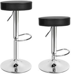 Timelesstools 2 buc Scaune de bar stil clasic in doua culori-negru (HOP1000940-1)