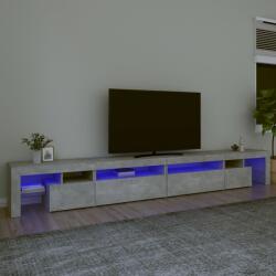 vidaXL betonszürke TV-szekrény LED-lámpákkal 290x36, 5x40 cm (3152805) - vidaxl