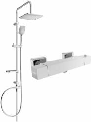 Mexen Sven Cube Termosztatikus Zuhanygarnitúra - Króm (5907709180710)