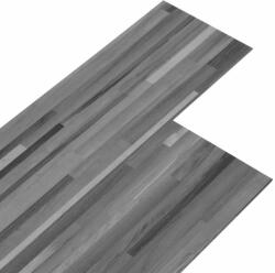 vidaXL Csíkos szürke 3 mm-es öntapadó pvc padlóburkolat 4, 46 m2 (146576)