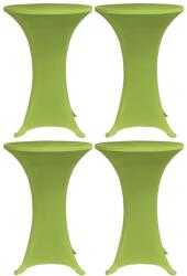 vidaXL 4 db zöld sztreccs asztalterítő 80 cm (279089) - vidaxl