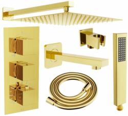 Mexen Cube DR02 Arany Zuhanyrendszer - 30 cm (5907709136533)