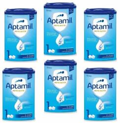 Nutricia Pachet 6 x Aptamil Nutri-Biotik 1 Lapte de inceput 0-6 luni 800g