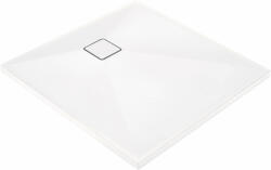 Deante Correo, négyzet alakú gránit zuhanytálca 80x80x3, 5 cm, fehér matt, DEA-KQR_A42B (KQR_A42B)