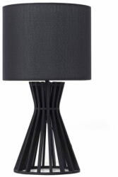 Beliani Fekete fa asztali lámpa 37 cm CARRION