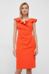 Ralph Lauren rochie culoarea portocaliu, mini, mulata 9BYY-SUD0KC_22X