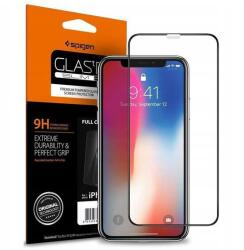 Spigen 064GL25233 SPIGEN FC képernyővédő üveg (2.5D, ujjlenyomatmentes, extra karcálló, 9H, ultravékony, 0.3mm, színkiemelés) FEKETE [Apple iPhone 11] (064GL25233)