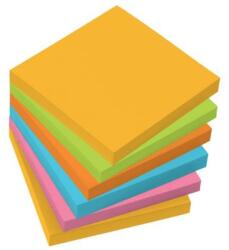 Sigel Öntapadó jegyzettömb, 75x75 mm, 100 lap, 6 szín, SIGEL, vegyes színek (MU120) - nyomtassingyen