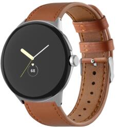 LEATHER Curea din piele pentru Google Pixel Watch / Pixel Watch 2 / Pixel Watch 3 41mm maro