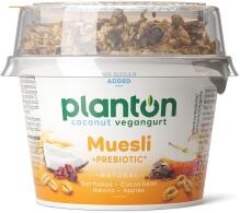  Planton Vegangurt Kókuszostermék Breakfast Természetes Prebiotikum + Kókuszos Termék Műzlivel 170 g (150g+20g) - menteskereso