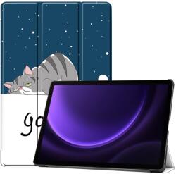 Husa ART Flip pentru Samsung Galaxy Tab S10 FE / Tab S10 Lite / Tab S9 FE LAZY CAT
