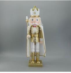 Yala Design FA Diótörő király palásttal, fehér-arany glitteres 50 cm (729763)