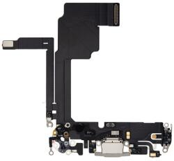 Apple iPhone 15 Pro - Töltő Csatlakozó + Flex Kábelek (White Titanium)