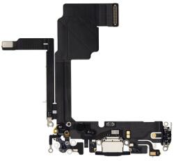 Apple iPhone 15 Pro - Töltő Csatlakozó + Flex Kábelek (Black Titanium), Black Titanium
