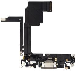 Apple iPhone 15 Pro - Töltő Csatlakozó + Flex Kábelek (Natural Titanium)
