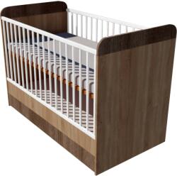  Ákos Duo baba kiságy 140×70 cm - Világos sonoma/sötét sonoma
