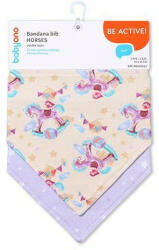  BabyOno előke háromszög 2db-os - horses