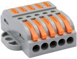 Tracon Csavar nélküli vezetékösszekötő, nyitható 0, 5-4mm2, 32A, 5p, OVOFT55 Tracon (FT55)