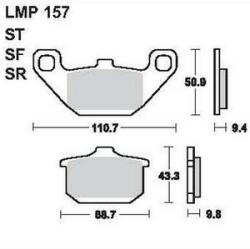 AP RACING fékbetét első KAWASAKI ZG 1200 A1-A2 B1-B17 Voyager XI