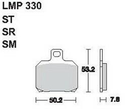AP RACING fékbetét első APRILIA RS 50 -2006 330 ST