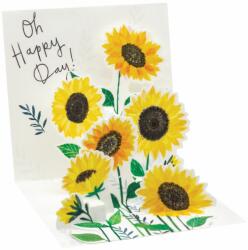  Popshots képeslap, mini, napraforgók, Oh Happy Day! Sunflower (TR328)