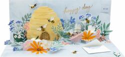  Popshots képeslap, panoráma, Honeybees (A378)