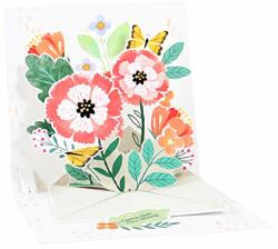 Popshots képeslap, négyzet, virágcsokor, Floral Envelope (PS1365)