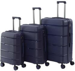 Dollcini Dollcini, Világjáró Bőrönd 3db set, 28"24"20", divat, Könnyű, erős - 3 db - Kék (357912-235D)